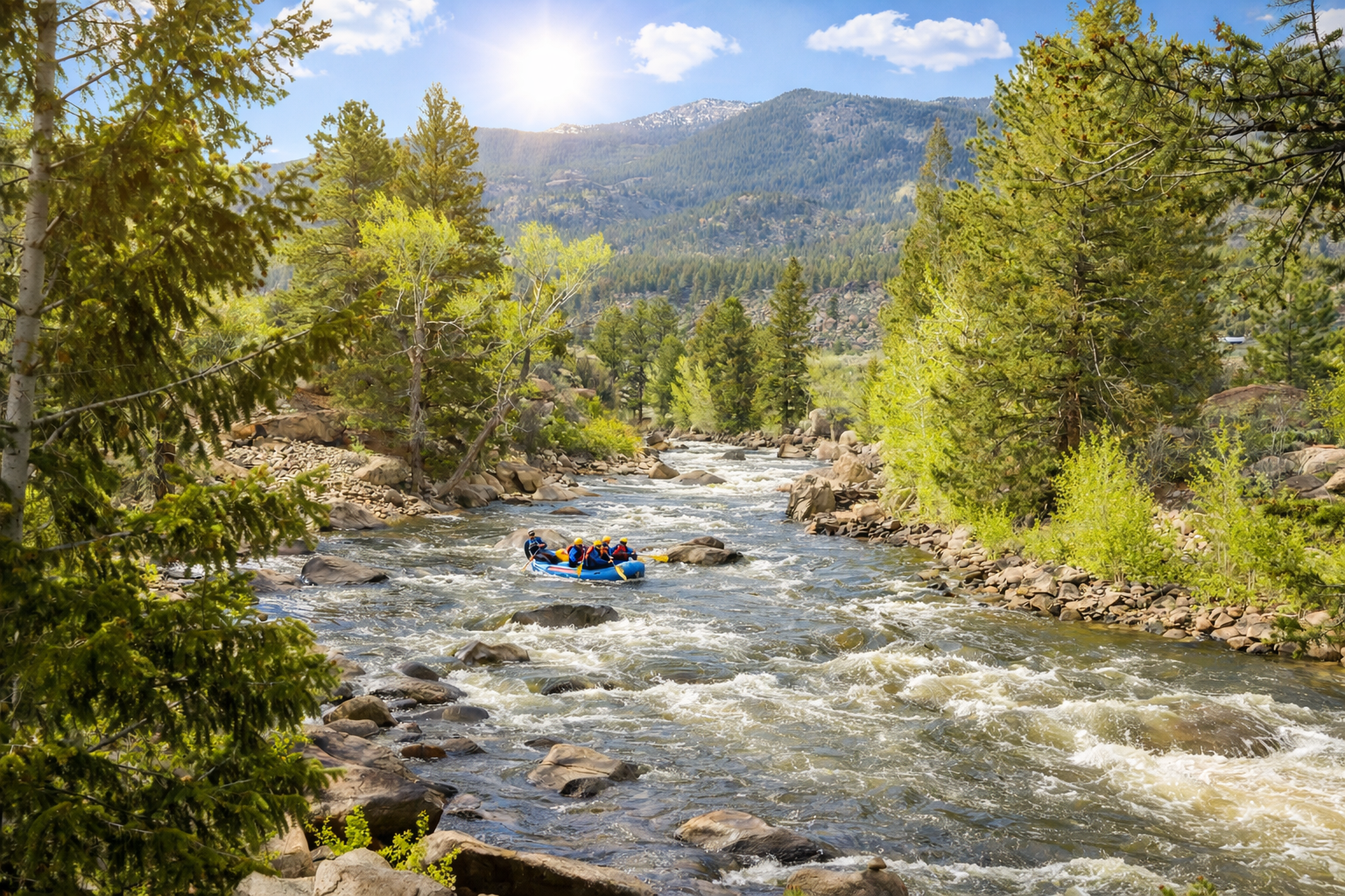 The Numbers advanced class IV rafting trip on the Arkansas River in Colorado