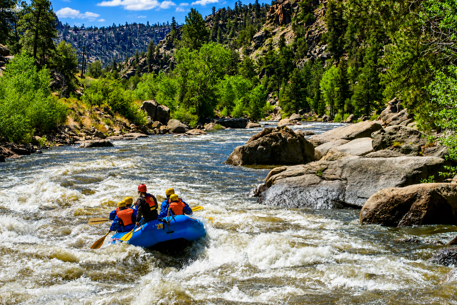 Browns Canyon rafting full day trip