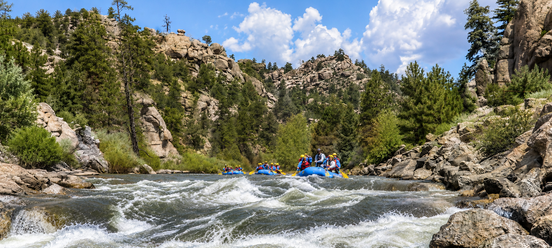 Browns Canyon rafting near Denver